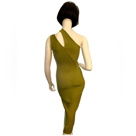 Zara Fitted Midi Asymmetric Sleeveless Dress, Size S - Picture 2 of 4